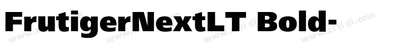 FrutigerNextLT Bold字体转换